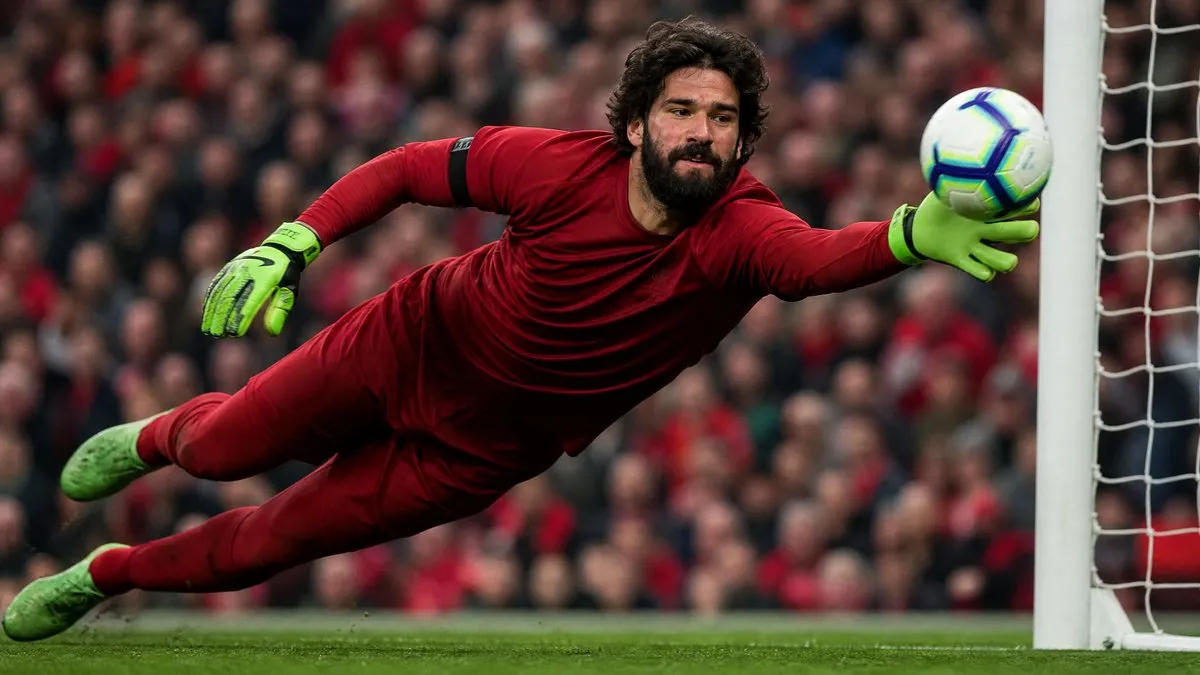 Alisson Becker commanding the Liverpool goal at Anfield as the Brazilian goalkeeper remains untouchable despite Juventus interest