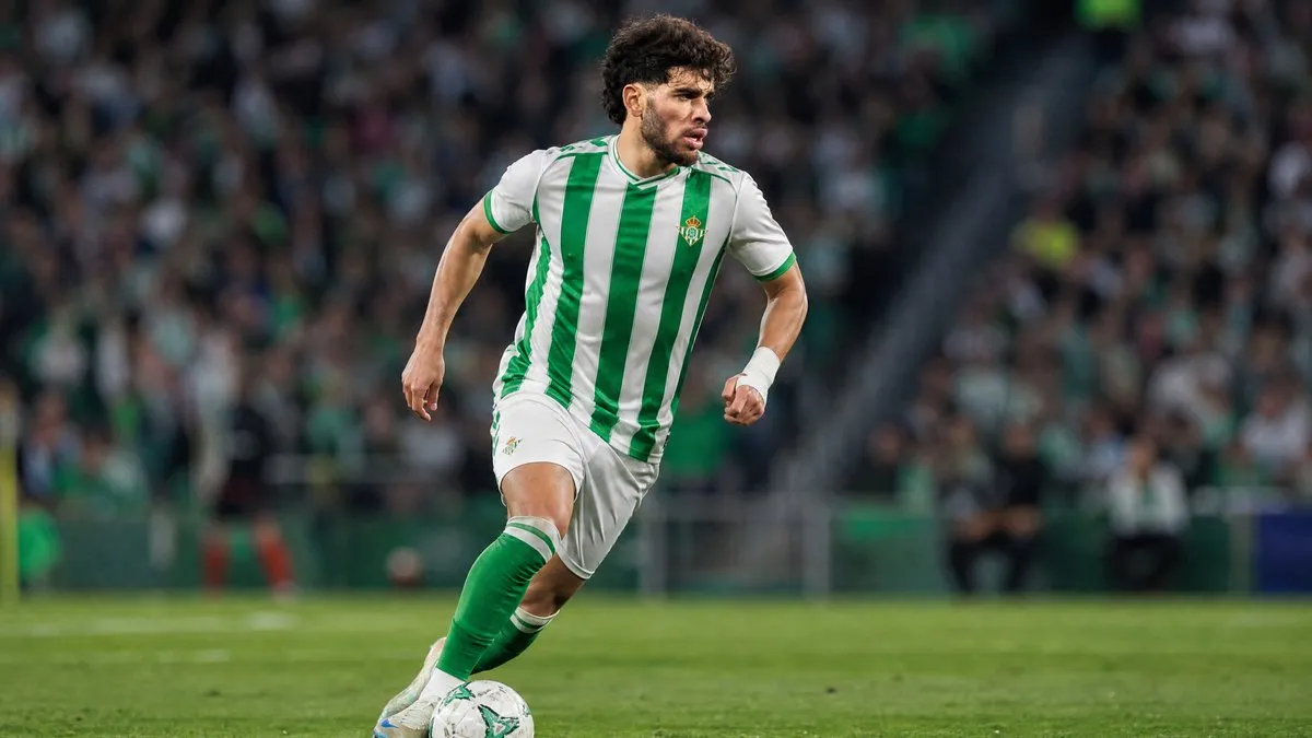 Abde Ezzalzouli in action for Real Betis as Newcastle United weigh triggering the Moroccan winger's £51m release clause