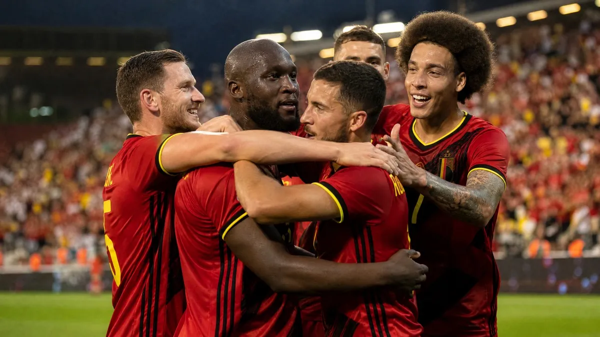 Belgian national team players celebrate as Jupiler Pro League clubs earn FIFA World Cup bonuses