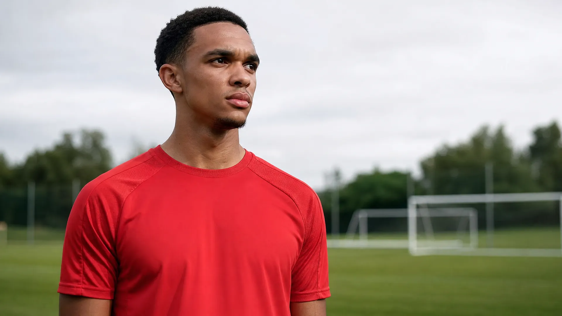 Marcus Rashford on a training pitch looking contemplative as Chelsea are urged by Joe Cole to sign the Manchester United forward
