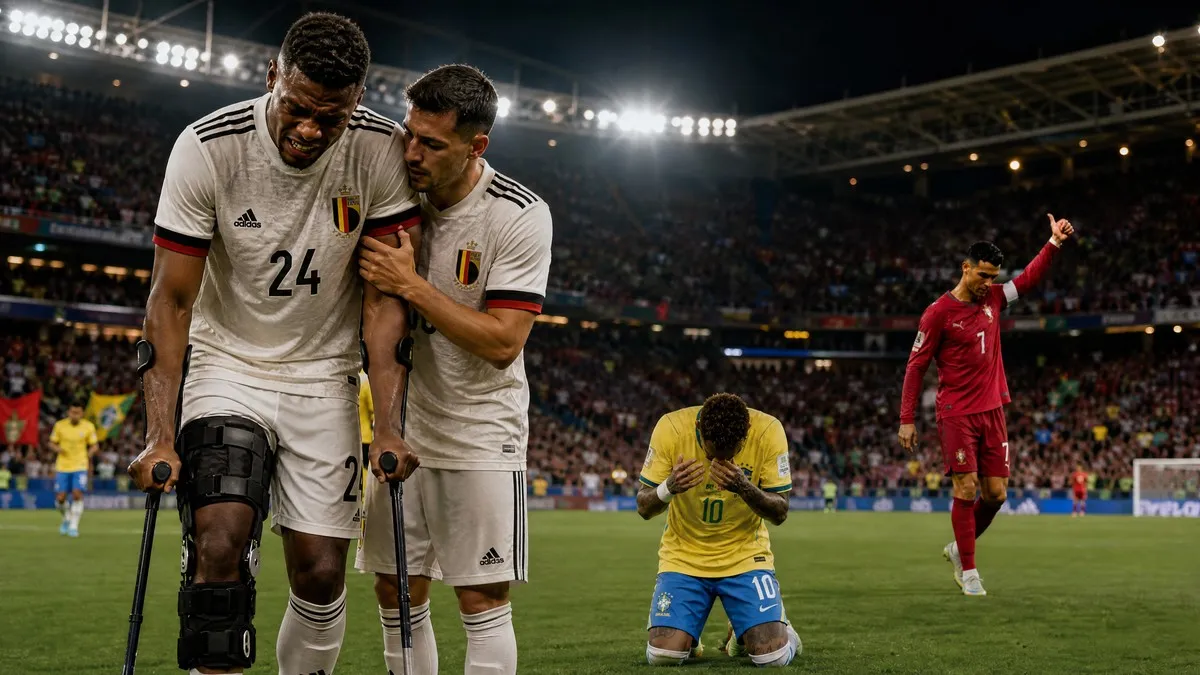 Amadou Onana on crutches, Neymar retiring in tears, and Ronaldo's farewell at the 2026 FIFA World Cup