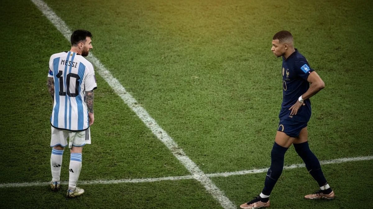 Lionel Messi and Kylian Mbappe competing at the 2026 FIFA World Cup as the Golden Ball race intensifies
