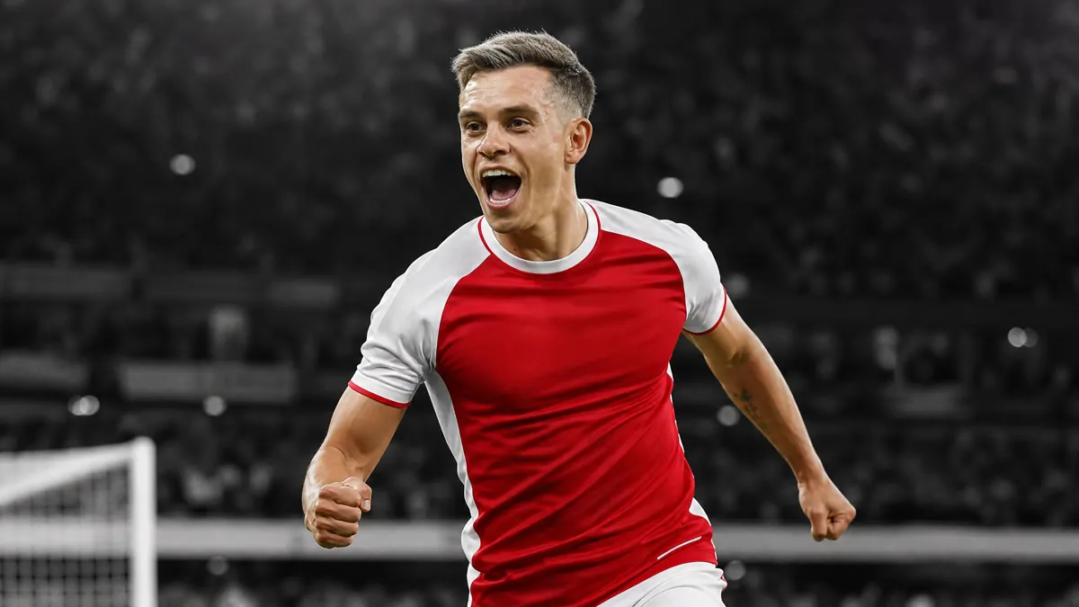 Leandro Trossard celebrates in red and white as his Arsenal-to-Besiktas transfer moves toward completion